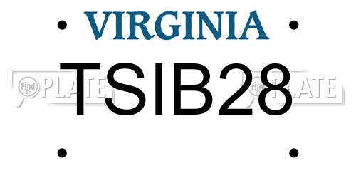 TSIB28 Virginia License Plate