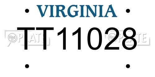 TT11028 Virginia License Plate