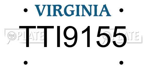 TTI9155 Virginia License Plate
