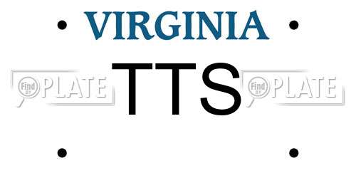 TTS Virginia License Plate