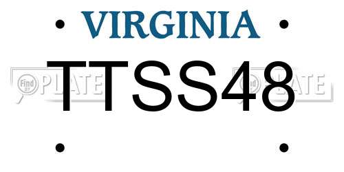 TTSS48 Virginia License Plate