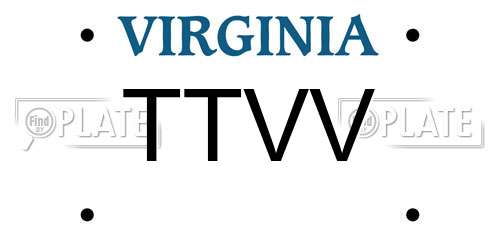 TTVV Virginia License Plate