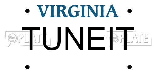 TUNEIT Virginia License Plate