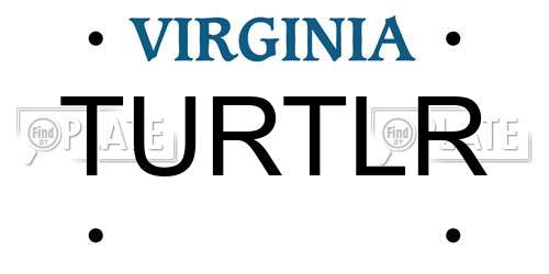TURTLR Virginia License Plate