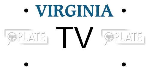 TV Virginia License Plate