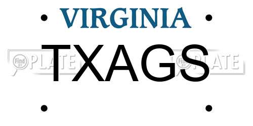 TXAGS Virginia License Plate