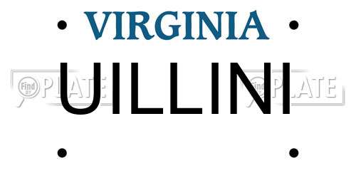 UILLINI Virginia License Plate