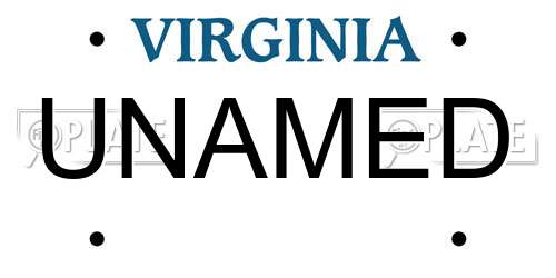 UNAMED Virginia License Plate