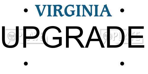 UPGRADE Virginia License Plate