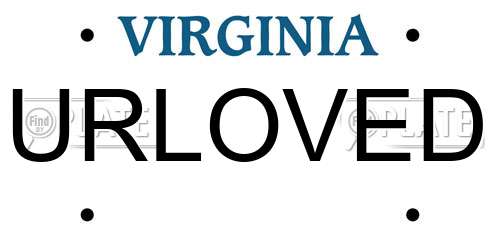 URLOVED Virginia License Plate