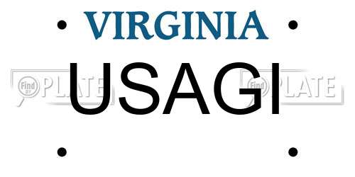 USAGI Virginia License Plate