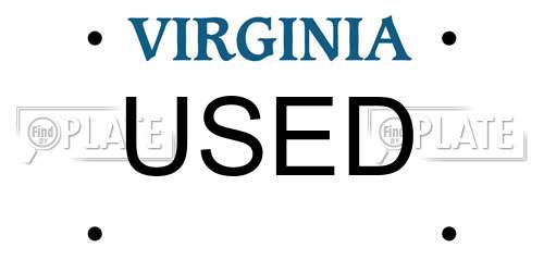 USED Virginia License Plate