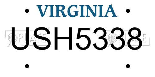 USH5338 Virginia License Plate