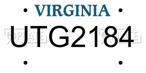 UTG2184 Virginia License Plate