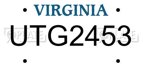 UTG2453 Virginia License Plate