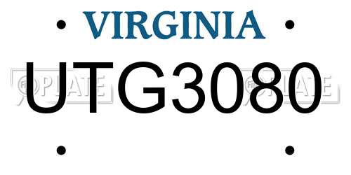 UTG3080 Virginia License Plate
