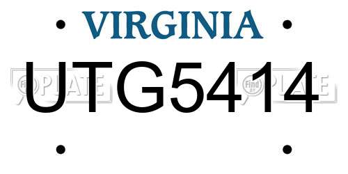 UTG5414 Virginia License Plate