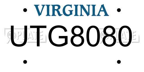 UTG8080 Virginia License Plate