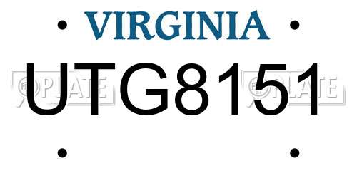 UTG8151 Virginia License Plate