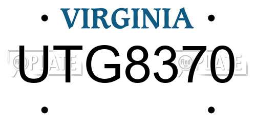 UTG8370 Virginia License Plate