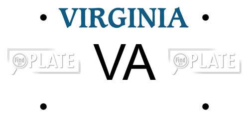 VA Virginia License Plate