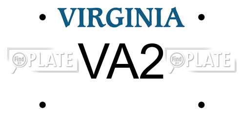VA2 Virginia License Plate