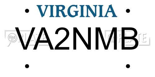VA2NMB Virginia License Plate