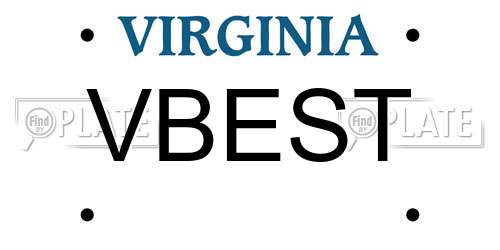 VBEST Virginia License Plate