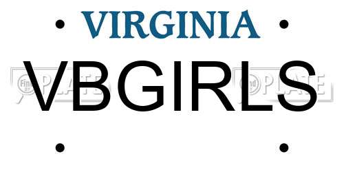 VBGIRLS Virginia License Plate