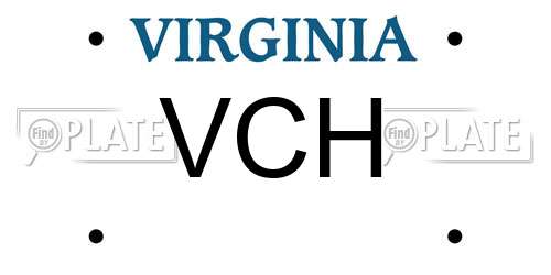 VCH Virginia License Plate
