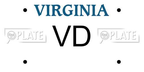 VD Virginia License Plate