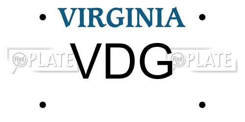 VDG Virginia License Plate