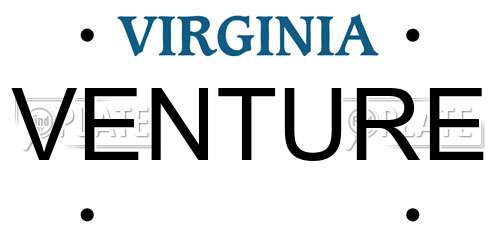 VENTURE Virginia License Plate