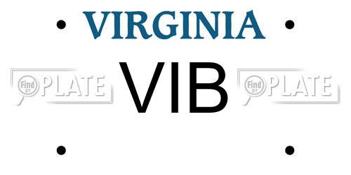 VIB Virginia License Plate