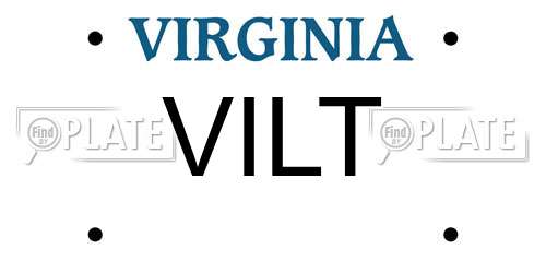 VILT Virginia License Plate