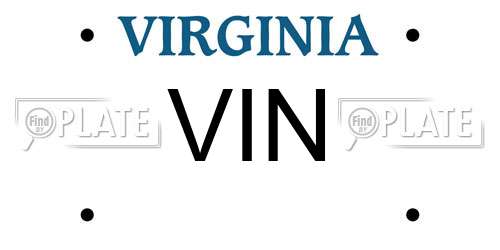 VIN Virginia License Plate
