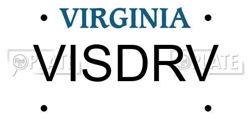 VISDRV Virginia License Plate