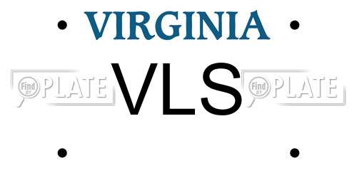 VLS Virginia License Plate