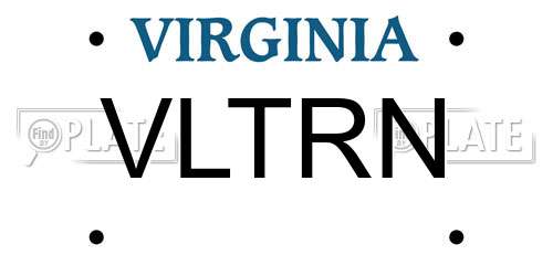 VLTRN Virginia License Plate