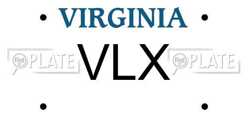 VLX Virginia License Plate