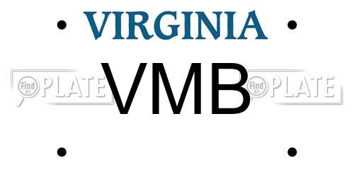 VMB Virginia License Plate