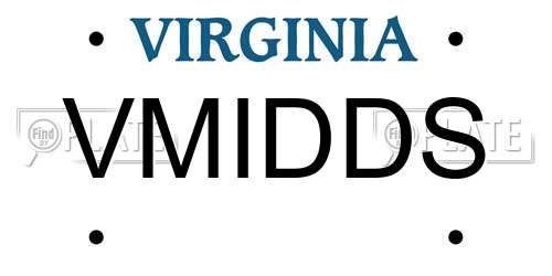 VMIDDS Virginia License Plate