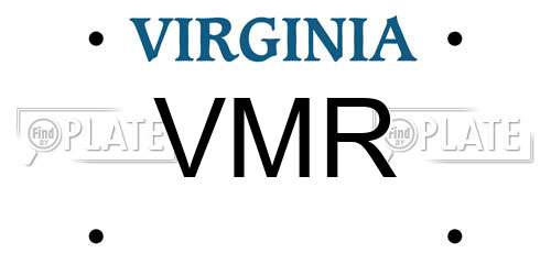 VMR Virginia License Plate