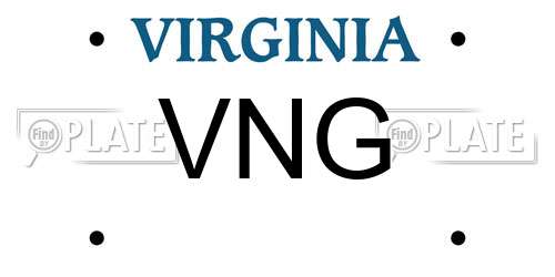 VNG Virginia License Plate