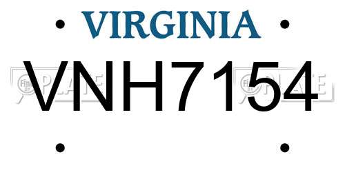 VNH7154 Virginia License Plate