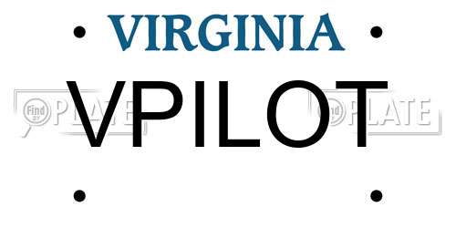 VPILOT Virginia License Plate