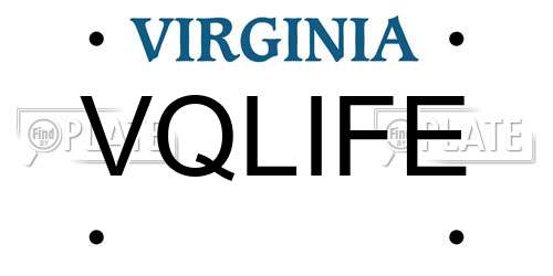VQLIFE Virginia License Plate