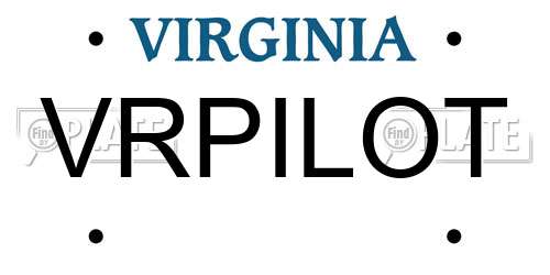 VRPILOT Virginia License Plate