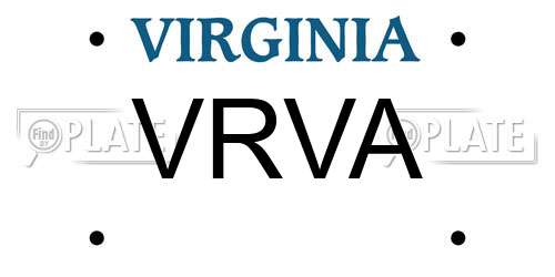 VRVA Virginia License Plate
