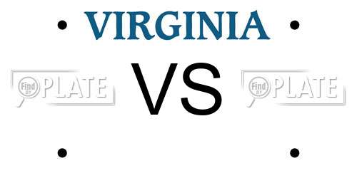 VS Virginia License Plate